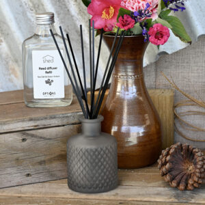 The Shed Glass Reed Diffuser Gift Pack - Grey