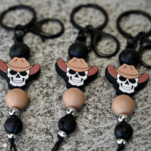 COWBOY SKULL KEYRING